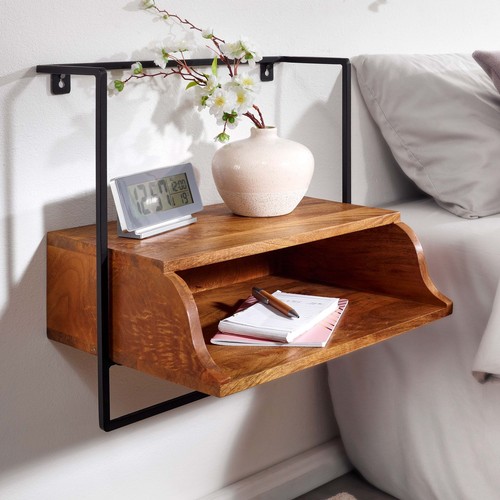 Finebuy table chevet murale - table,