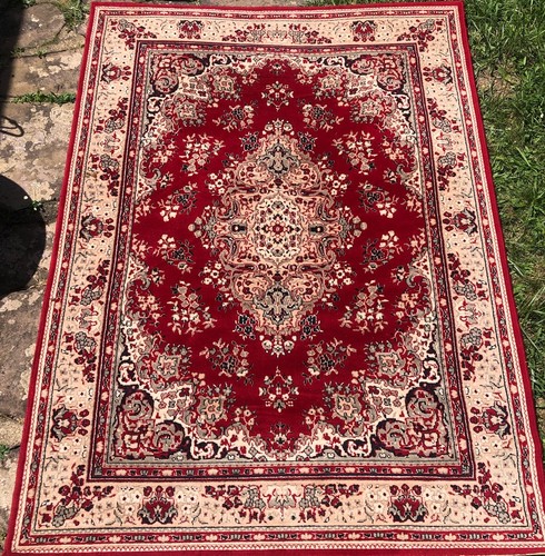 Ancien grand tapis pur laine - ancien,