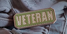 VETERAN - Patch militaire "3d"