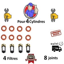 KIT JOINTS + FILTRES POUR MOTEUR 4 CYLINDRES AVEC  INJECTEURS  BOSCH EV1/ EV6