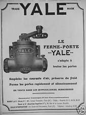 YALE THE DOOR FARMER ADVERTISING FITS ALL DOORS PRESERVES FROM THE COLD