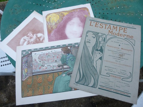 Estampe moderne mucha - l'estampe,
