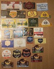 Lot 25 étiquettes de bière