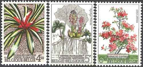 Timbres flore belgique - flore,