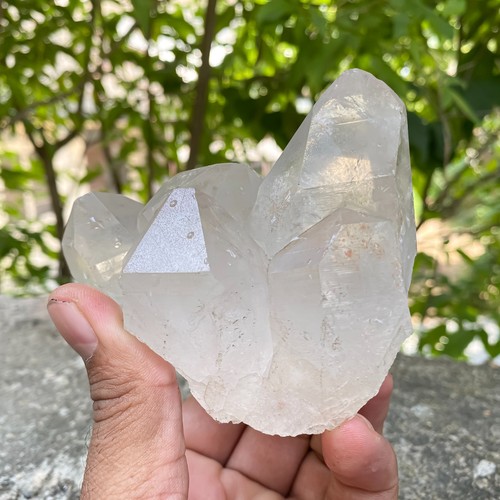 Quartz fumée blanc lemurien - fumée,