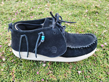 Visvim fbt Black Suede Mocasines Sz 7 Womens
