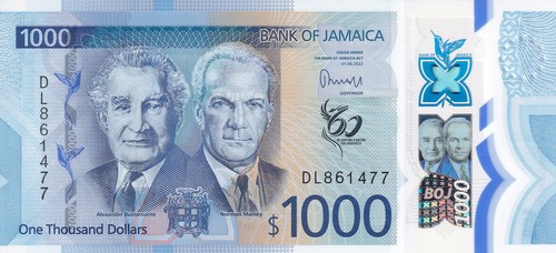 Jamaïque 1000 dollars - jamaïque,