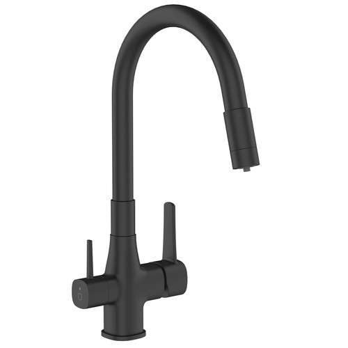 Robinet noir évier sur - robinet,