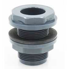 ø 50 mm - 2 pouce Traversée de paroi en PVC pour tuyau ø 50 mm, aquaponie, aquac
