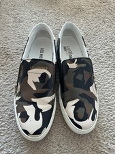 Les Hommes Slip-On Leather Camo Print Shoes -  Men’s Size US 9 / EU 42