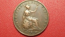 1/2 penny Victoria 1853 ou