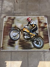 Vintage Poster Dirt bike Motocross 1972 Thought Speed Factory “Get It On” 38x50