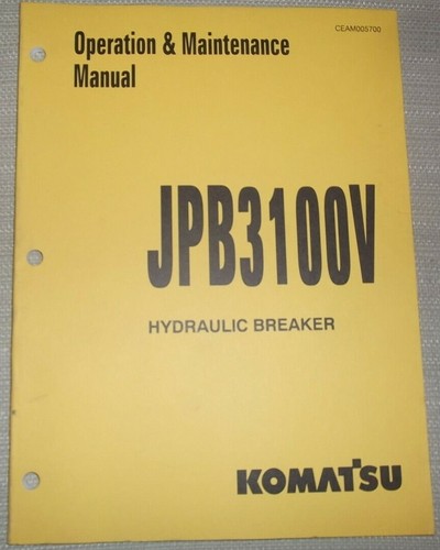 Komatsu jpb3100v manuel - jpb3100v,
