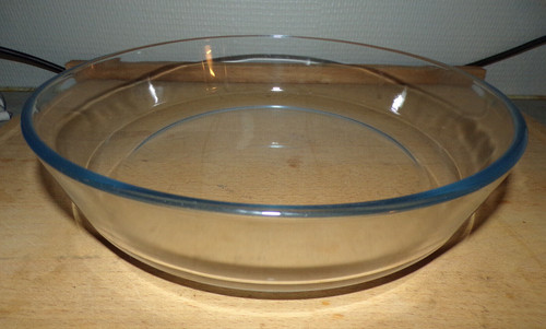 Plat rond four pyrex - a,