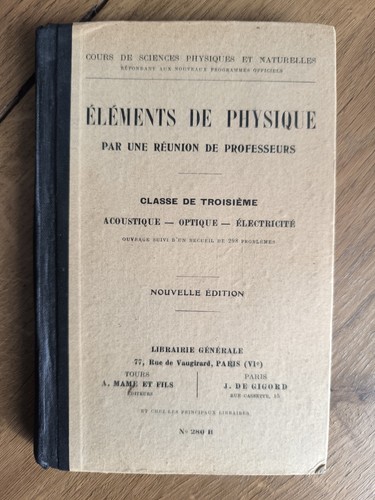 Ancien livre scolaire - ancien,