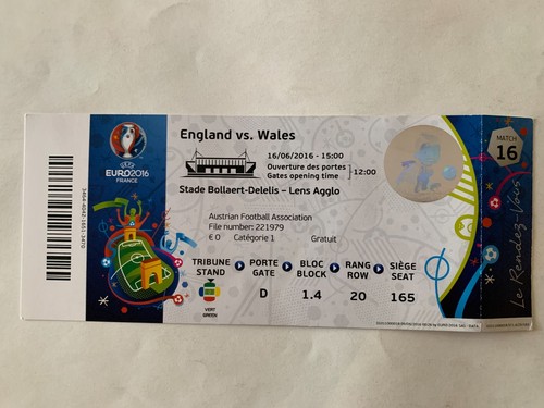 Ticket match uefa euro 2016 - uefa,