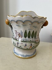 Antique 18th Century Southwest Earthenware Wall Flower Spike - Moncaut-Laplume