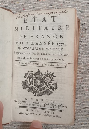 Annuaire état militaire - annuaire, de