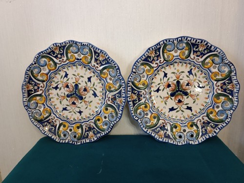 Pair openwork plates - of, wall