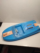 VINTAGE 1960 GEOBRA PLAYBOY 35CM PLASTIC MOTOR OUTBOARD STAR BOAT