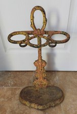 19th century cast iron cane holder umbrella holder