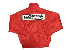 Honda Formula 1 F1 Grand Prix Racing Team Vintage Jacket Size L Red Cotton Japan