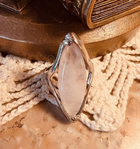 Bague marquise pierre quartz - bague,