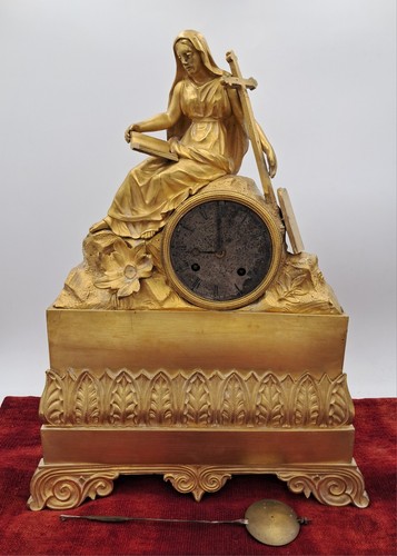 Pendule bronze doré - pendule, en