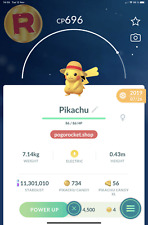 Pikachu Mugiwara Hat Costume Non-Shiny Go Reg or 1M