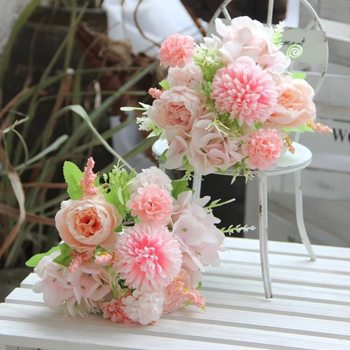 Bouquet fleurs soie - bouquet,
