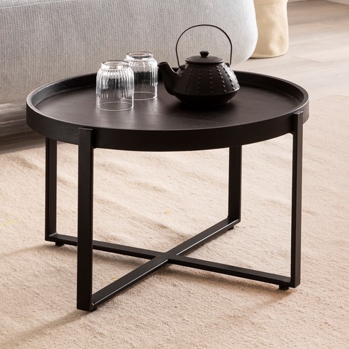 Finebuy table basse ronde bois - finebuy,