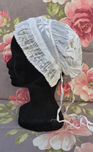 Ancienne coiffe bonnet - ancienne,