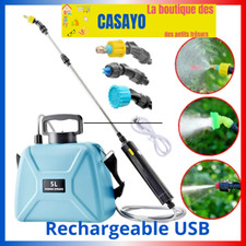  Pulvérisateur Électrique Agricole 5L USB Rechargeable avec Buses Multiples