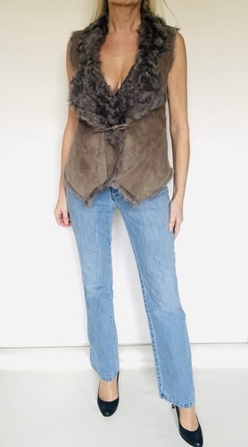 Veste sans manches - peau, et