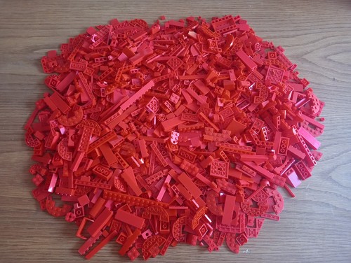 Lego lot brique - brique, rouge