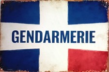 Plaque Métal GENDARMERIE