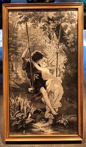 Grande soie tissée encadrée - grande,