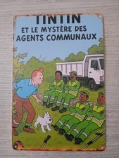 Tintin Plaque Métal 