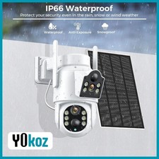 ✅ Caméra IP Solaire WiFi Extérieure 8MP  – Sécurité Intelligente