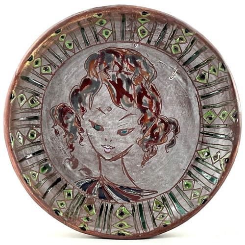 Assiette ancienne céramique - ancienne,