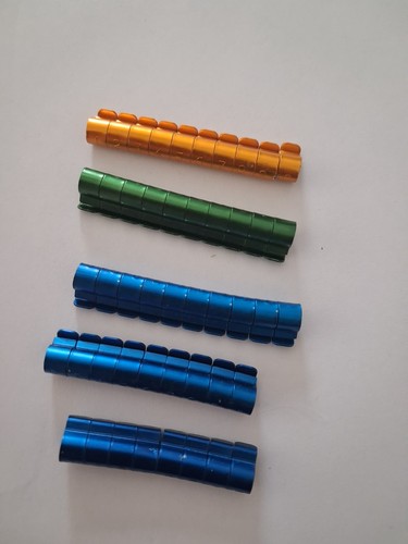 Lot bagues alu - alu, 6mm