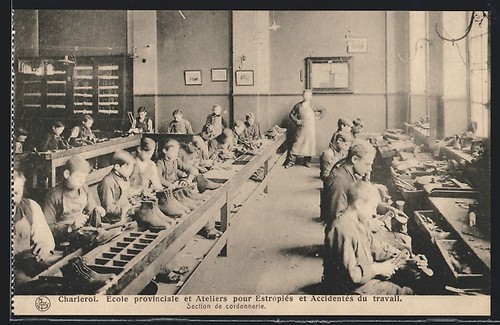 Cpa charleroi ecole - cpa, charleroi,