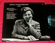 CECILE STAUB GENHART Plays Beethoven Piano Concerto LP RARE PRIVATE MARK CUSTOMS
