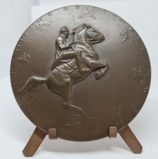 Autriche - GRANDE MEDAILLE école D'équitation Espagnole Ancienne D7,5cm. Cheval