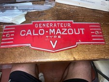 Ancienne Plaque Machine Deco