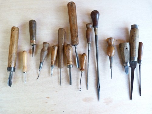Lot anciens outils - 15,