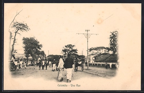 Carte postale colombo une rue - carte,