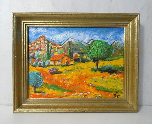 Tableau peinture huile sur - peinture,