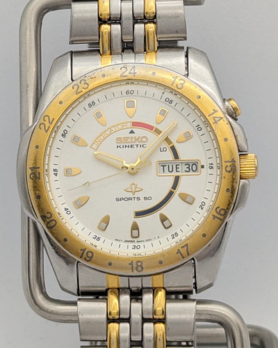 Seiko kinetic sports 5m43 - sports, 50