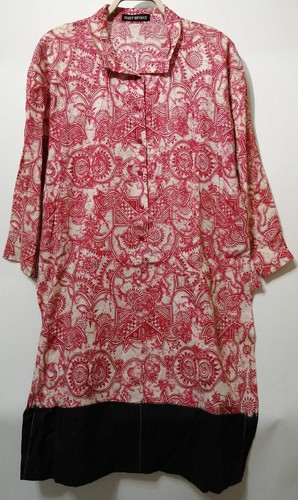Robe lin imprimé - robe, intégral